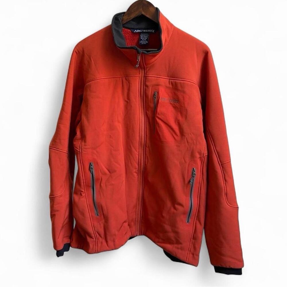 Vintage 90s Arc’teryx Softshell Orange Polartec Zip Up Gorpcore Jacket